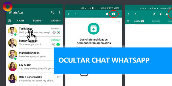 ¿Cómo ocultar y desocultar un chat en WhatsApp?