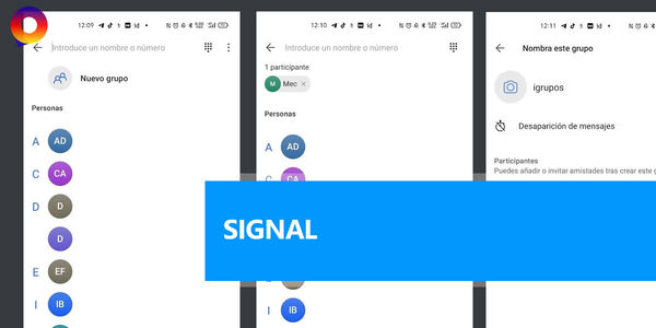 ¿Cómo crear un grupo de Signal?