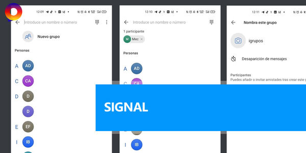 ¿Cómo crear un grupo de Signal?
