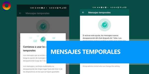 ¿Cómo activar los mensajes temporales o la desaparición de mensajes en los grupos de Whatsapp?