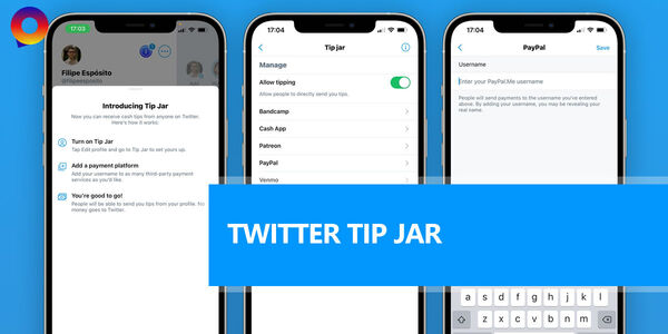 Twitter lanza una prueba de Tip jar para permitir donaciones en los perfiles