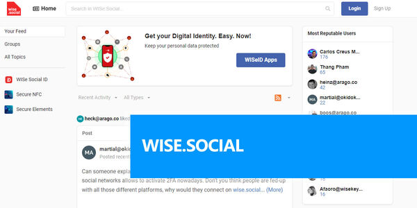 WISeKey lanza WISe.Social, una red social autentificada