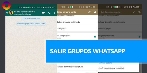 ¿Cómo salir de un grupo de WhatsApp de forma permanente?